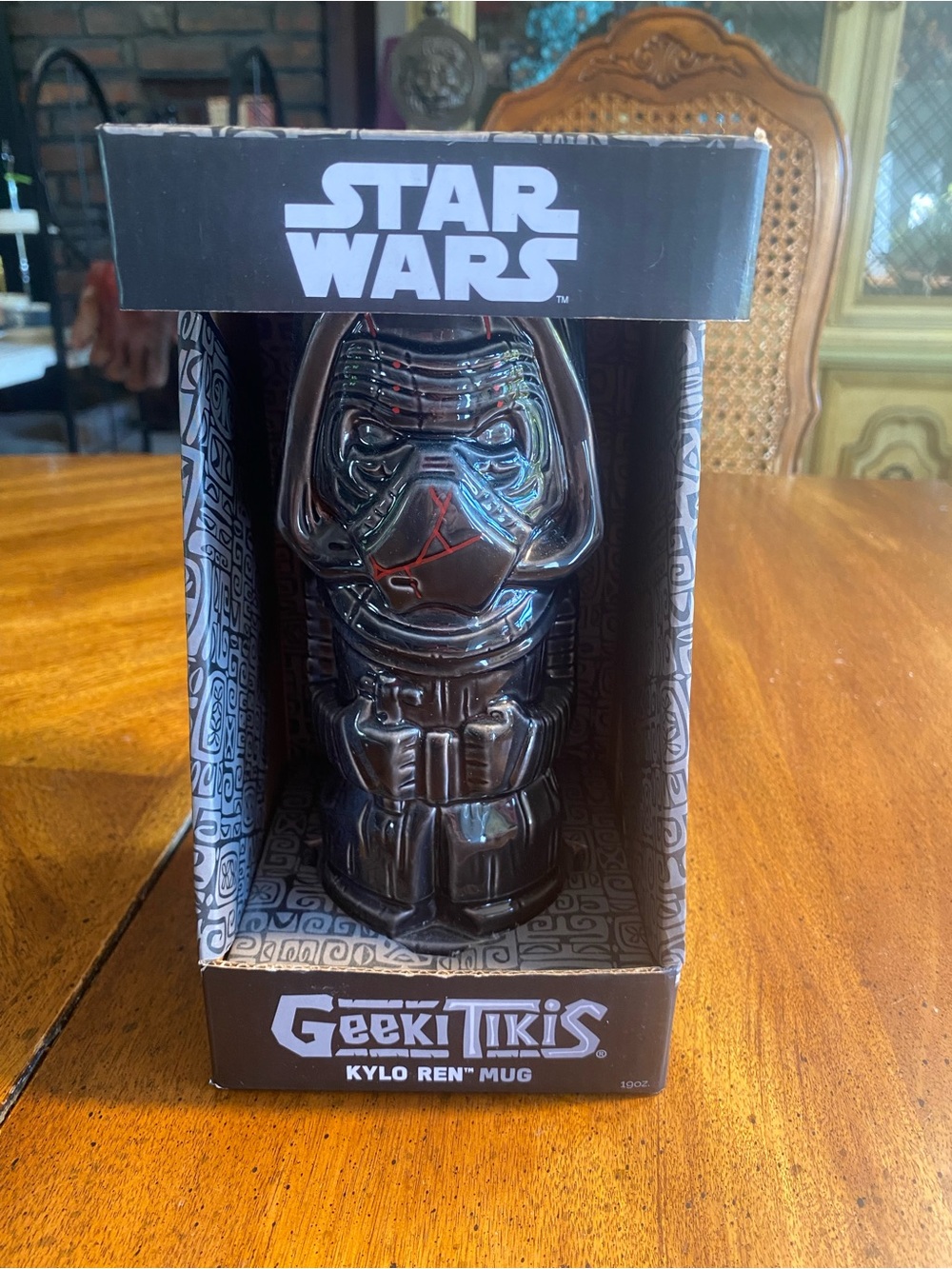 Star Wars Kylo Ren Black and Red Geeki Tikis Ceramic Mug NIB